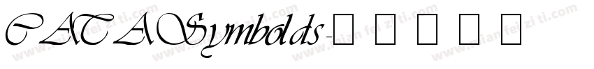 CATA Symbolds字体转换